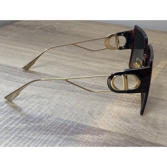 Dior 30 Montaigne Tortoise Dark Havana Oversized Square Gradient Sunglasses - Picture 7 of 16